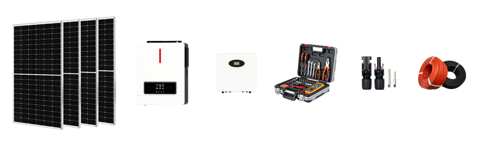 4.2KW Off-grid Household Solar Energy System components