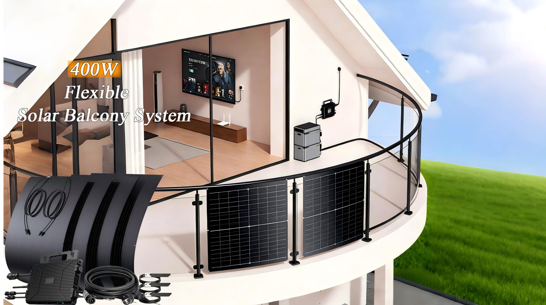 400W Flexible Solar Balcony System