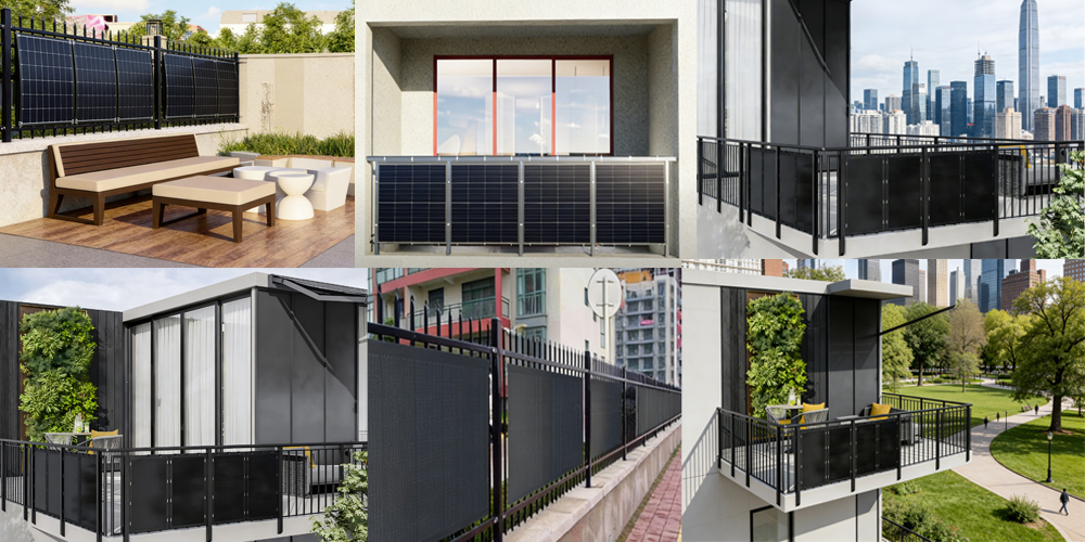 Application scenarios of flexible balcony photovoltaic systems